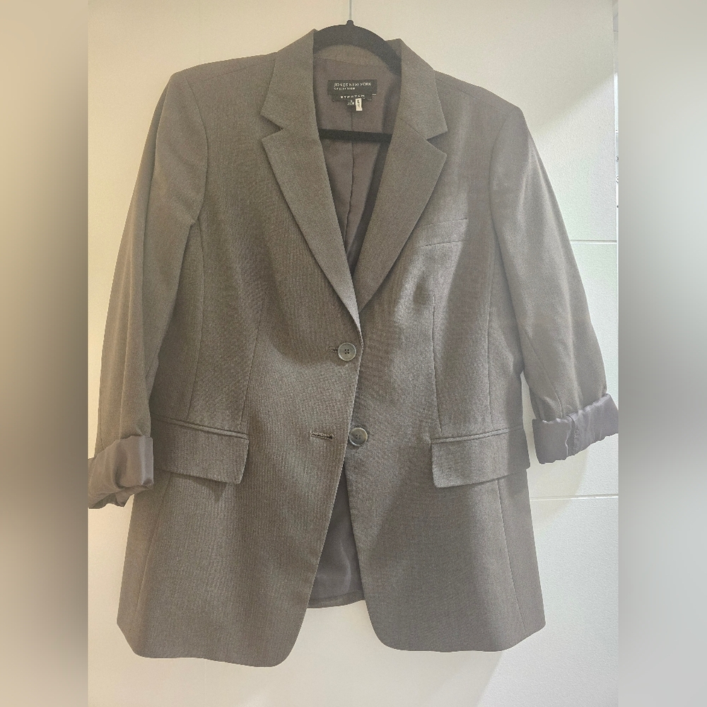 Jones New York Blazer with Rolled Sleeves